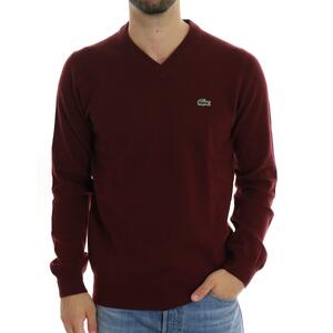 MAGLIA SCOLLO V UOMO BORDEAUX